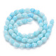 Opaque Baking Painted Glass Beads Strands EGLA-N006-007B-2