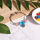 Cheriswelry 50pcs 10 couleurs oeil de chat perles européennes G-CW0001-02-8