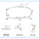Anattasoul 17 pz 17 set di gioielli cuore & foglia & fiore & infinito stile SJEW-AN0001-41-6