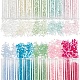Nbeads 3500шт 10 цвета стеклянные цилиндрические бусины SEED-NB0001-78-1