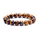 Natural Tiger Eye Round Beads Stretch Bracelets BJEW-PH0001-10mm-03-2