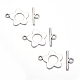 Flower Tibetan Style Alloy Toggle Clasps A0977Y-3
