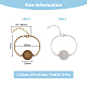 Kit per la creazione di braccialetti a maglie tonde piatte con cupola vuota superfindings DIY-FH0005-75-2