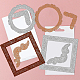 GLOBLELAND Photo Frame Cutting Dies Retro Box Embossing Stencil for Card Making Lace Border Cut Dies Decorative Embossing Paper for Card Scrapbooking DIY Paper Craft Handicrafts DIY-WH0309-1045-3
