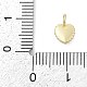 Латунные микропаве прозрачные кубические циркониевые подвески KK-G522-52G-3