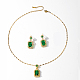 Set di gioielli da donna in ottone con micro pavé di zirconi cubici CT9369-2-3