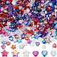 900 шт. 6 стиля наборы экологически чистых прозрачных акриловых бусин на тему Дня независимости MACR-SP0001-55-1