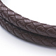 Плетеный кожаный шнур многожильных браслеты BJEW-F291-10B-2