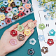 arricraft 60 Pcs 10 Colors Acrylic Flower Beads OACR-AR0001-05-3