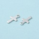 925 Sterling Silver Cross Chain Extender Drops STER-P053-04S-3