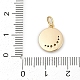 Латунные микро проложить кубического циркония подвески KK-Q096-01G-3