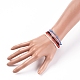Bracelets réglables en corde de polyester ciré coréen BJEW-JB05068-01-5