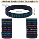 20Pcs 20 Style Motivational Quotes Silicone Cord Bracelets Wristbands BJEW-WH0020-51B-2