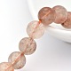 Natural Hematoid Quartz Beads Strands G-P088-39-4mm-1