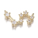 Кулоны из латуни с прозрачным фианитом ZIRC-F120-019G-07-1