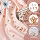 Craftdady 50pcs 5 estilos colgantes de perlas de imitación de resina FIND-CD0001-32-4