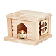 Una casa per criceti in legno di pino artigiano DIY-GA0001-67-1