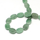 Oval Natural Green Aventurine Beads Strands G-R306-05-2