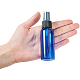 BENECREAT 20 Pack 50ml Blue Fine Mist Atomiser Spray Bottles Empty Plastic Travel Bottle Set for Toiletries Cosmetic Essential Oils MRMJ-BC0001-43-4