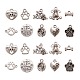 100 pièces 10 styles pendentifs chiot en alliage de style tibétain TIBEP-CJ0001-46-1