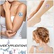 Gorgecraft 12 Sheets 12 Style Ocean Theme Cool Sexy Body Art Removable Temporary Tattoos Paper Stickers MRMJ-GF0001-36-7