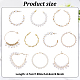 Anattasoul 10 paio di 10 orecchini a cerchio con perline in plastica e resina stile imitazione perla EJEW-AN0003-45-2