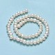 Fili di perle di perle d'acqua dolce coltivate naturali PEAR-F018-17B-01-3