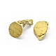 Brass Clip-on Earrings Findings KK-L184-21C-2