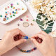 Craftdady 260Pcs 13 Colors Two Tone Transparent Spray Painted Acrylic Corrugated Beads ACRP-CD0001-01-4