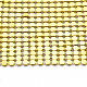 アルミビーズトリムメッシュリボンロール  DIYジュエリークラフト作成用  ライトゴールド  19-1/4~19-3/4インチ（490~500mm） AW-N002-01G-3