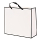 長方形の紙袋  ハンドル付き  ギフトバッグやショッピングバッグ用  ホワイト  28x32x0.6cm CARB-F007-02D-01-3