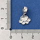 Rhodium Plated 925 Sterling Silver European Dangle Charms STER-NH0001-15P-3