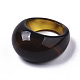 天然瑪瑙指輪  ワイドバンドリング  染め  ミックスカラー  内径：17.5~20mm G-N0326-033-4