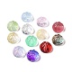 Transparent Spray Painted Glass Beads GLAA-I050-09-1