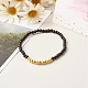 Prier et aimer ensemble de bracelet extensible en perles acryliques pour cadeau BJEW-JB06679-8