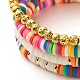 Heishi-Perlen-Armbänder aus Fimo BJEW-JB07242-01-9