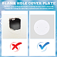 SUPERFINDINGS 18Pcs Wall Hole Cover Ceiling Cover Plate Flat Round Ceiling Cover Plate Circle Wallplate with 36pcs Screws to Cover Openings Above Ceilings or Walls FIND-FH0006-57-3