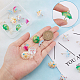 SUNNYCLUE 1 Box 6 Styles 24Pcs 3D Pearl Umbrella Shaped Plastic Pendants Mini Charms Acrylic Dangle Pendants with Brass Loops for jewellery Making Charms DIY Earrings Necklace Accessories Supplies DIY-SC0019-05-3