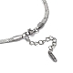 304 collar de cadena de espiga de acero inoxidable NJEW-D045-05P-3