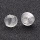 Perles en verre d'argent feuille manuelles FOIL-R054-12mm-18-2