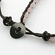 Fashion Gemstone Cord Beaded Bracelets BJEW-J054-05-3