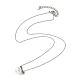 Collier pendentif en perles de coquillage naturel AJEW-Z025-04P-1