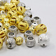 Round Brass Textured Beads KK-MSMC015-06-1