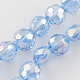Electroplate Glass Beads Strands EGLA-R034-10mm-04-1