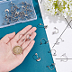 DICOSMETIC 40Pcs 2 Styles Stainless Steel Cabochon Earring Findings with Moon and Star Trays Earring Bezel Blanks Cabochon Setting for DIY Craft Jewelry Making STAS-DC0007-33-3