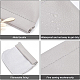 BENECREAT 4pcs Light Grey Leather Jewelry Travel Bag AJEW-WH0283-67C-4