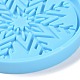 Pallina di natale con ciondolo fiocco di neve stampi in silicone DIY-K051-20-4