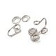 316 Surgical Stainless Steel Clip on Nose Rings STAS-P336-09F-P-2
