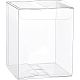 透明なPVCボックス  キャンディートリートギフトボックス  結婚披露宴のベビーシャワーの荷箱のため  長方形  透明  8x8x10cm CON-WH0076-93A-1