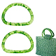 Resin Imitation Jade Bag Handles FIND-WH0128-03-1